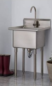 Trinity EcoStorage Stainless Steel Utility Sink with Faucet