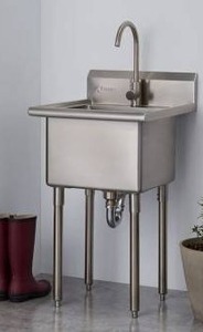 lot 25283 image: Trinity EcoStorage Utility Sink with Faucet