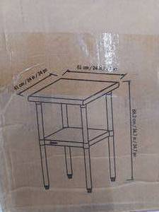 lot 25292 image: TRINITY EcoStorage Stainless Steel Table  24x24x35, NSF
