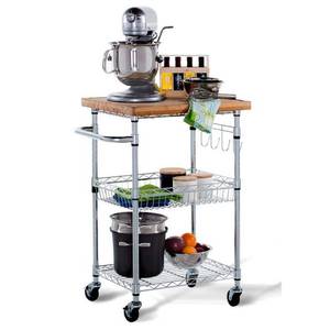 lot 25293 image: TRINITY EcoStorage Bamboo Kitchen Cart