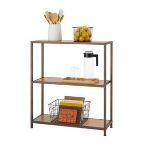 lot 25314 image: TRINITY 3-Tier 32x12x36 Bamboo Shelving - Bronze Anthracite