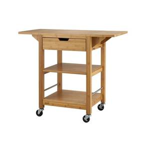 lot 25318 image: Trinity Bamboo 24 in Kitchen Cart with Drop Leafs