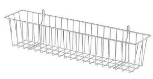 lot 25362 image: TRINITY EcoStorage 21-Inch Metal Hanging Basket (2 Pack)