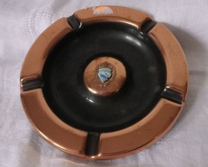 lot 1010 image: SS Norway Cruise Line Copper Ashtray