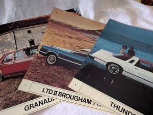 lot 1212 image: 1970s Ford Promotional Automobile Dealer Photographs - 3 ct - 16.5x15 in