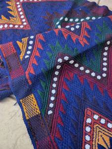 lot 2088 image: Traditional Mexican Table Runner with Geometric Pattern