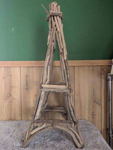 lot 2500 image: LARGE Natural Driftwood Eiffel Tower Decor - 32 in&nbsp