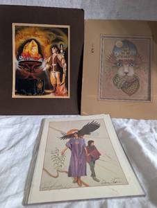 lot 2555 image: Fantasy Art Print Collection - 3 ct