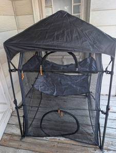 lot 3003 image: Portable Pet Playpen with Canopy and Carrying Bag