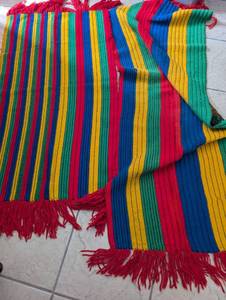 lot 3059 image: Colorful Striped Table Runners&nbsp
