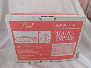 lot 3651 image: Vintage Carel Soft Bonnet Hair Dryer