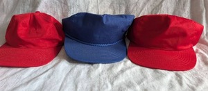 lot 3857 image: Nissin Promotional Baseball Caps Set - 3 ct