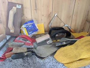lot 4012 image: Professional Plastering Tool Set  Boots