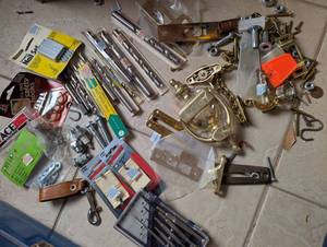 lot 4031 image: Hardware Supply Lot - Drill Bits, Screws and Fasteners