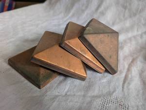 lot 4041 image: Copper Fence Toppers - 4 ct