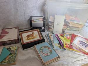 lot 4510 image: Large Card Collection Set - Storage Tote Included