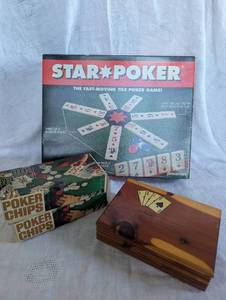 lot 5015 image: Star Poker Game Set with Ozarks Wooden Box