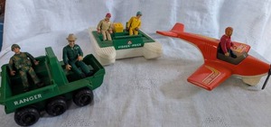 lot 5029 image: Fisher Price Adventure People Ranger Vehicle and Plane Set