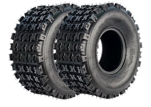 lot 17789 image: 22X11-9 ATV Tires, Sport UTV Tires 22X11x9, 6 PR, Tubeless, Quad ATV Tire for UTV, Side By Side, Off-Road Adventures, Snow and Trail Riding (Set of 2) - Retail $119