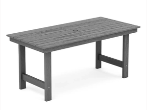 GRANGE HDPE Outdoor 32â³ x 67â³ Dining Table - Retail: $549