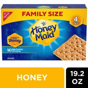 lot 3301 image: Honey Maid Graham Crackers Lunch Snacks Family Size - 19.2oz