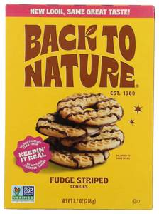 lot 3310 image: BACK TO NATURE Fudge Striped Cookies, 7.7 OZ
