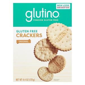 lot 3364 image: GLUTINO, GLUTEN FREE CRACKERS, ORIGINAL, 4.4 OZ