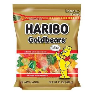 lot 3369 image: HARIBO GOLD BEARS GUMMI CANDY, 10 OZ