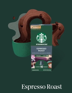 lot 3412 image: STARBUCKS ESPRESSO ROAST Dark Roast 10 Capsules