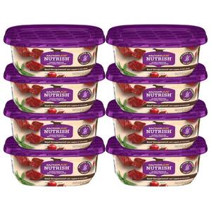 lot 3474 image: Nutrish Wet Dog Food Tubs, Beef Stroganwoof Recipe, 8 Ounce Tub (Pack of 8) (Rachael Ray)