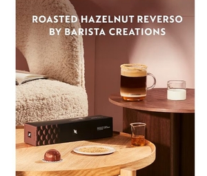 lot 3487 image: Nespresso Capsules Vertuo, Roasted Hazelnut, Medium Roast Coffee, 10 Count Coffee Pods, Brews 7.8oz.