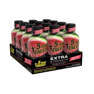 lot 3502 image: 5-Hour Energy Extra Strength Sugar Free Watermelon Energy Shot 1.93 oz (Pack of 12)