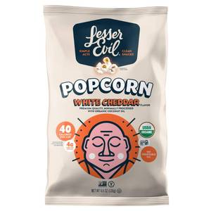lot 3507 image: Lesser Evil Popcorn White Cheddar Organic, 4.6 oz
