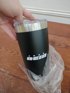 lot 1012 image: Set of 36 Powder Coated Black 20 Oz Tumblers - Free Rein 6M