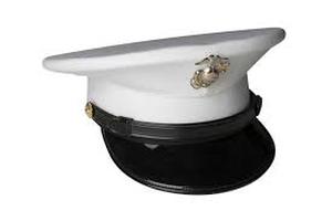 lot 1027 image: Bernard Cap Co Naval Captains Hat 7.5
