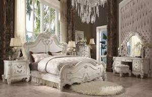 lot 1005 image: Acme Furniture Versailles King Headboard