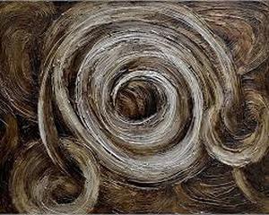 lot 1006 image: Yosemite Home Decor FCC5053-2YM Life Story IIII Abstract Artwork - Retail $175