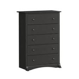 lot 1052 image: Signature Design by Ashley 6-Drawer Modern Black Dresser - Retail $125