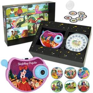 lot 15743 image: Book Projector for Kids - Storytelling Projector Bedtime Stories, 6 (Fairy Tale) Discs with Clear Projection, Educational Gift Story Toys for 3 4 5 6 Year Old Boys & Girls - Retail $20