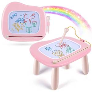 lot 15748 image: Magnetic Drawing Board for Kids, Toddler Toys for 1-2 Year Old Girl, Portable Doodle Board Pad Learning and Educational Toys for Ages 1 2 3 Year Old Baby Girl Birthday Gift - Retail $25