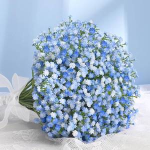 lot 15751 image: Babys Breath Artificial Flowers, 12 Pcs Long Stem Baby Breath Flowers Artificial Bulk, Real Touch Blue Fake Babys Breath Gypsophila for Wedding Bouquet Floral Arrangement Home Decor - Retail $15