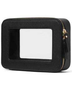lot 15768 image: Clear black makeup bag