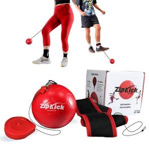 lot 15787 image: Kickit ZipKick Soccer Training & Juggling for Kids and Adults - Hands-Free Retractable Ball for On-The-Go Practice, Outdoors, Indoors or Backyard, Beach or Tailgate, All Ages Fun & Travel Friendly - Retail $20