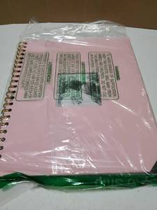 lot 15792 image: 8.5x11 Inch Scrapbook Photo Album, Linen Cover DIY Scrapbooks with 10 Sheets Plastic Sleeves 20 Pages Memory Book for Wedding Birthday Baby Travel (Pink) - Retail $10