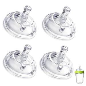 lot 15845 image: Sippy Straw Nipples for Comotomo Baby Bottles, Transition Straw Sippy Cup 100% Food Grade Silicone Soft Nipple, 8m, Pack of 2