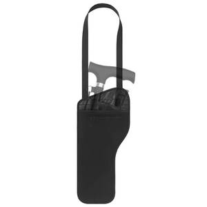 lot 15903 image: Neoprene Folding Cane Storage Bag - Water-Resistance Walking Stick Organizer Pouch, Lightweight Carrying Travel Case, Universal Fit for Foldable Canes (Cane Not Included) - Black - Retail $13