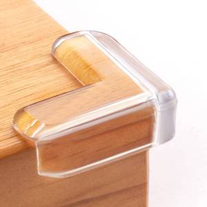lot 15908 image: 8 pack Corner Protector for Baby, Clear Corner Protectors , Furniture Corner Guard & Edge Safety Bumpers , Baby Proof Bumper , Furniture & Table Edges Furniture & Sharp Corners Baby Proofing (L Shape) - Retail $7