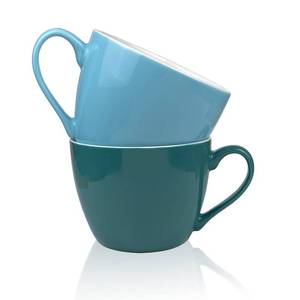lot 15915 image: 30 OZ Porcelain Coffee Mugs, Set of 2 Large Mugs for Soup, Cereal and Salad (blue) - Retail $25