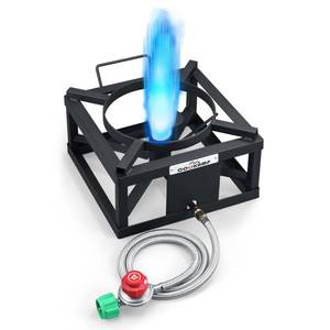 lot 15959 image: High-Pressure Single Burner Propane Stove With Jet Burner - Perfect for Backyard Cookouts, Tailgating. - Retail $49