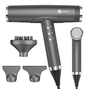 lot 15973 image: Professional Ionic Hair Dryer with Diffuser - Lightweight, Compact, Powerful & Fast Salon Blow Dryer with High Speed Brushless Motor for Travel, Women & Men (Ceramic, Dark) - Retail $130
